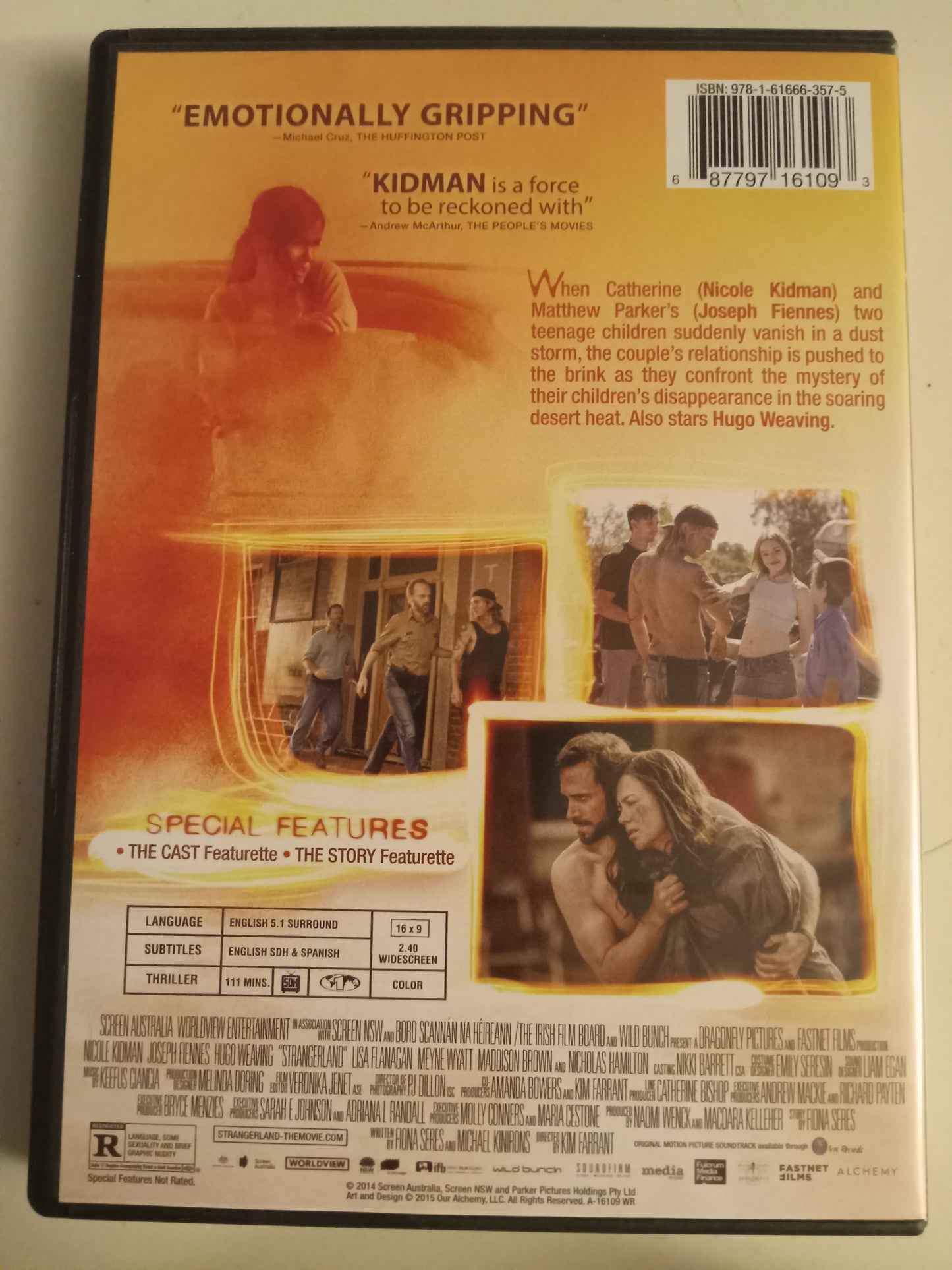 Strangerland, DVD Movie, Nicole Kidman Widescreen, Rated R, USED