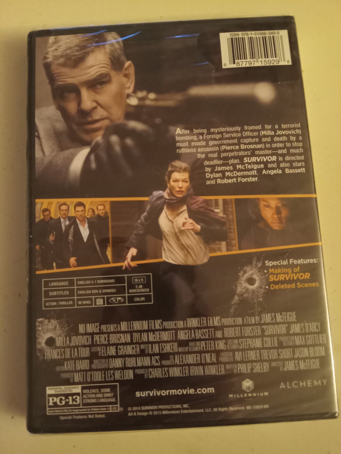 Survivor, DVD Movie, Pierce Brosnan Widescreen, Rated PG-13, NEW