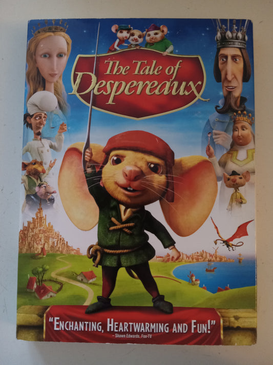 The Tale Of Despereaux, Universal Animation DVD Movie, Widescreen, Rated G, USED