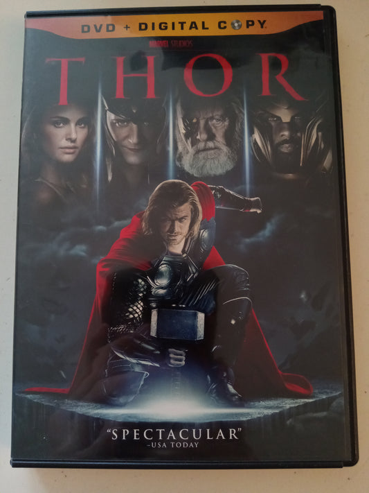 Thor, DVD Movie, Chris Hemsworth Widescreen, Rated PG-13, USED