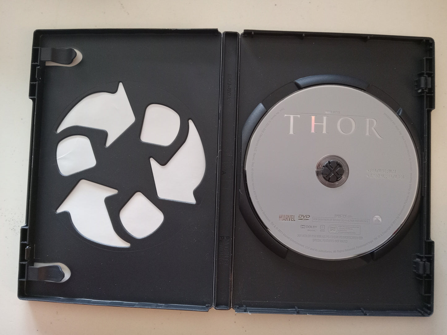 Thor, DVD Movie, Chris Hemsworth Widescreen, Rated PG-13, USED