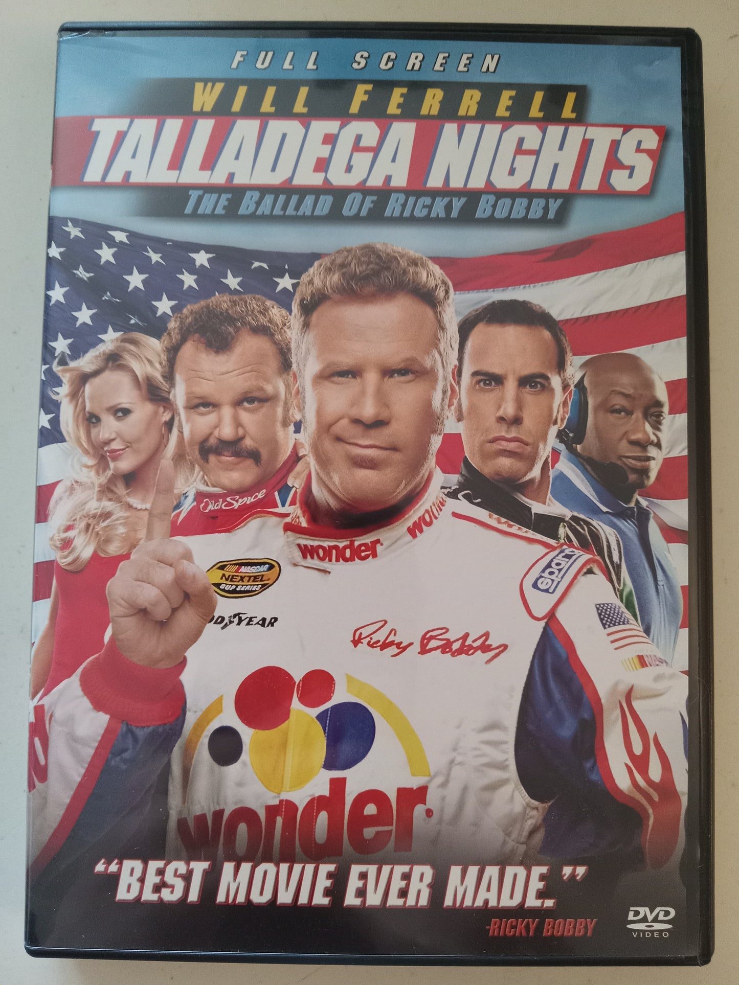 Talladega Nights The Ballad Of Ricky Bobby, DVD Movie, Will Ferrell Fullscreen, Rated PG-13, USED