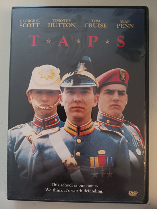 Taps, DVD Movie, Tom Cruise Widescreen, Rated PG, USED