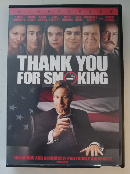 Thank You For Smoking, DVD Movie, Aaron Eckhart Widescreen, Rated R, USED
