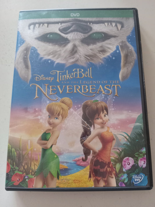 TinkerBell And The Legend Of The Neverbeast, Disney Animation, DVD Movie, Widescreen, Rated G, USED
