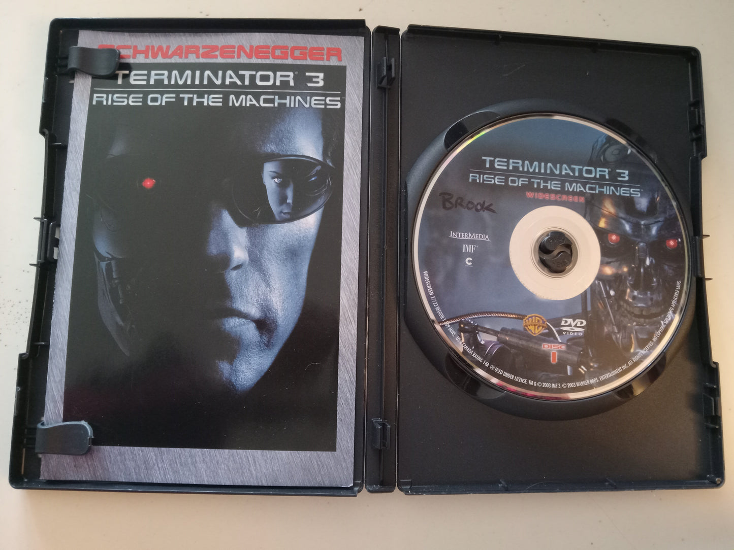Terminator 3 Rise Of The Machines, DVD Movie, Arnold Schwarzenegger Widescreen, Rated R, USED