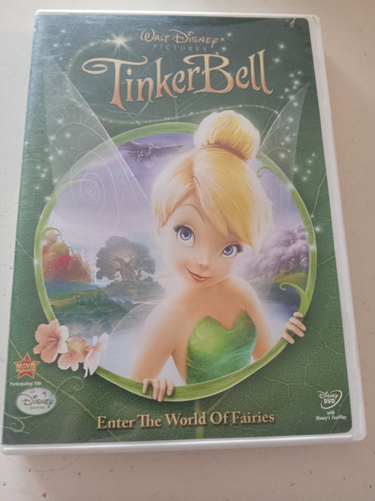 TinkerBell, Disney Animation DVD Movie, Widescreen, Rated G, USED