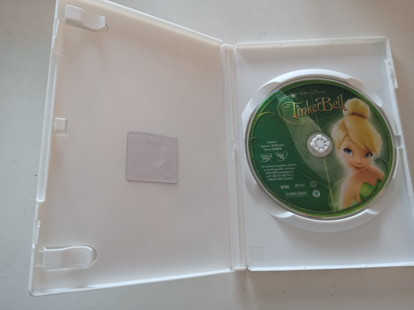 TinkerBell, Disney Animation DVD Movie, Widescreen, Rated G, USED