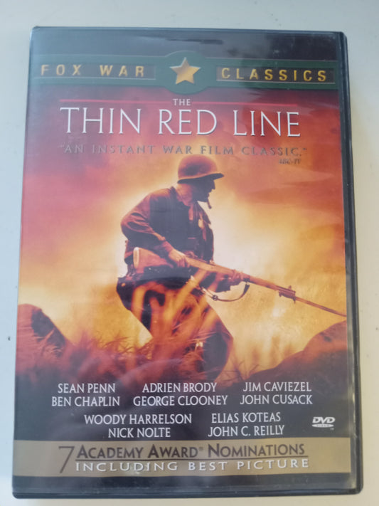 The Thin Red Line, DVD Movie, Sean Penn Widescreen, Rated R, USED
