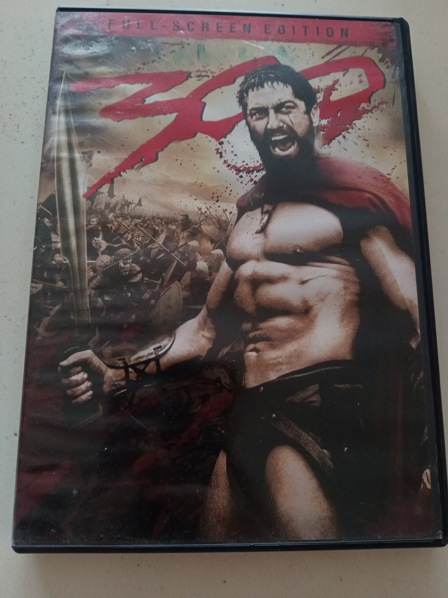 300, DVD Movie, Gerard Butler Fullscreen, Rated R, USED