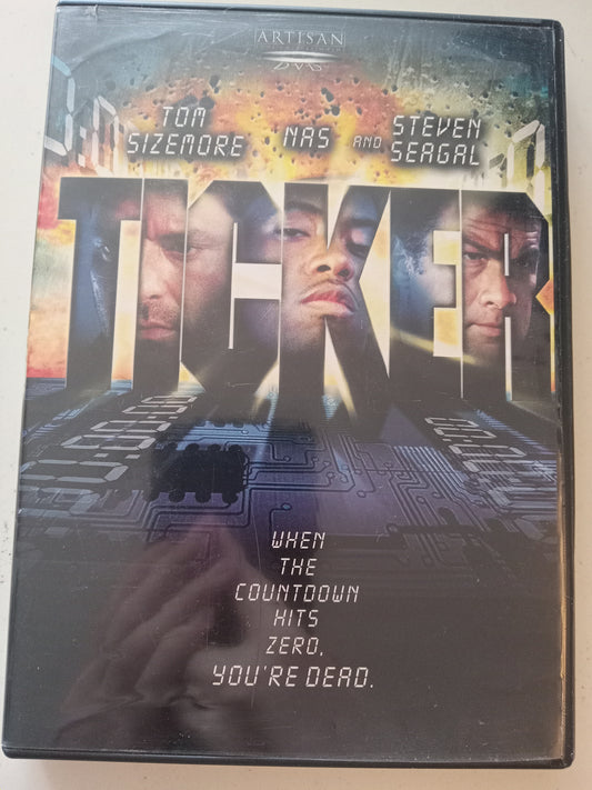 Ticker, DVD Movie, Tom Sizemore Widescreen, Rated R, USED