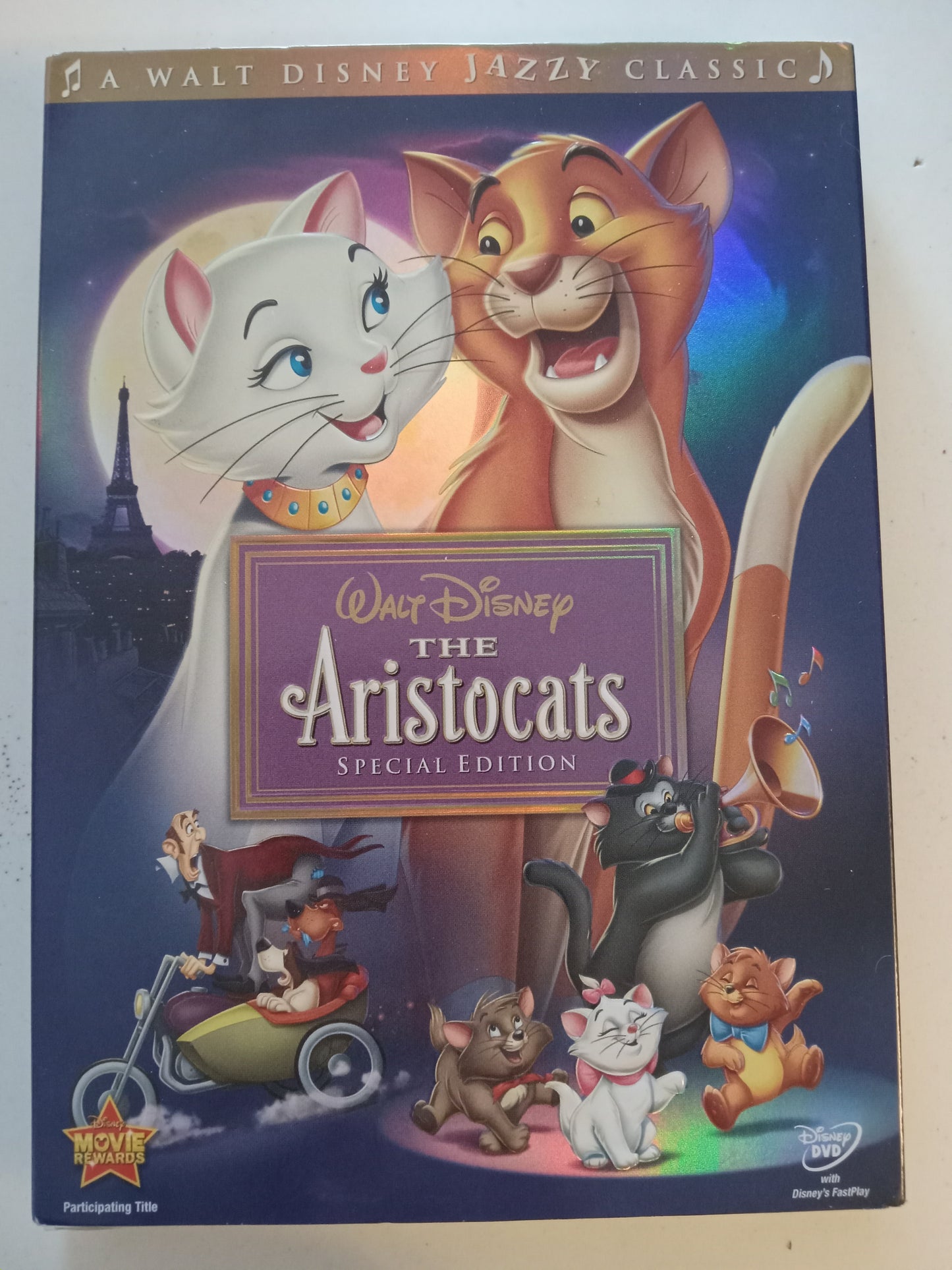 The Aristocats, Disney Animation Special Edition, DVD Movie, Widescreen, Rated G, USED