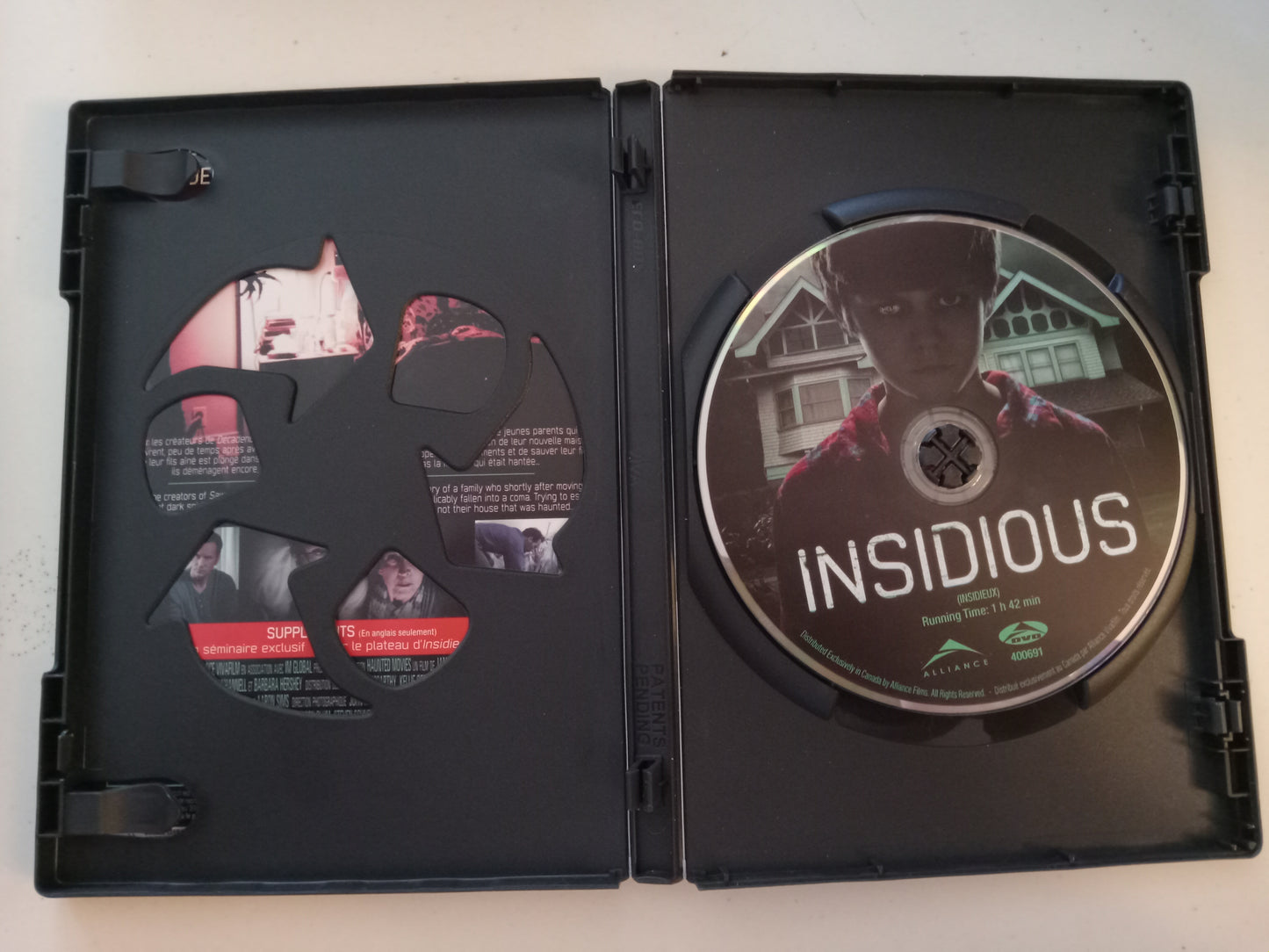 Insidious, DVD Movie, Patrick Wilson Widescreen, Rated PG-13, USED