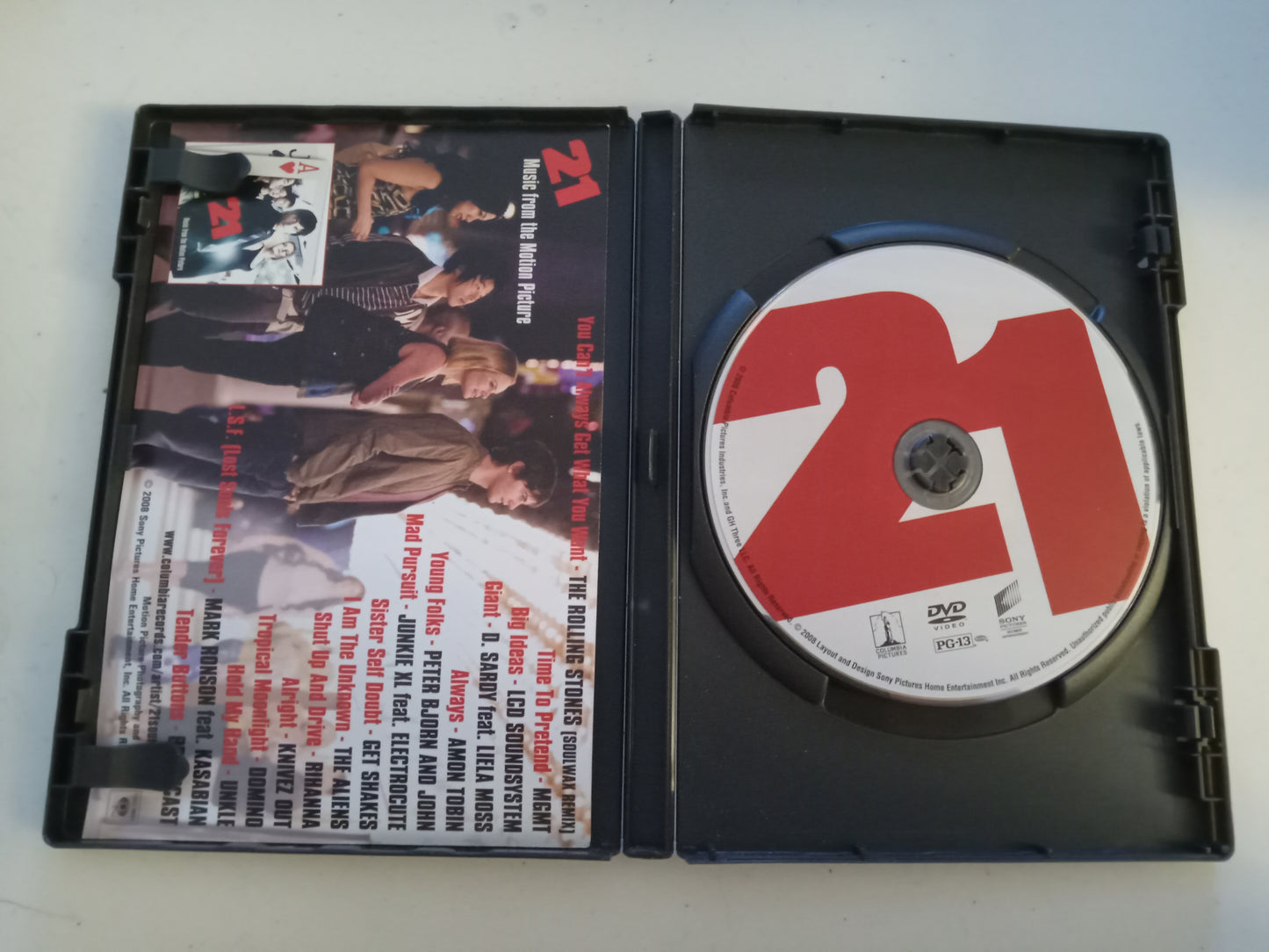 21, DVD Movie, 2 Disc Deluxe Ed. Kevin Spacey Widescreen, Rated PG-13, USED