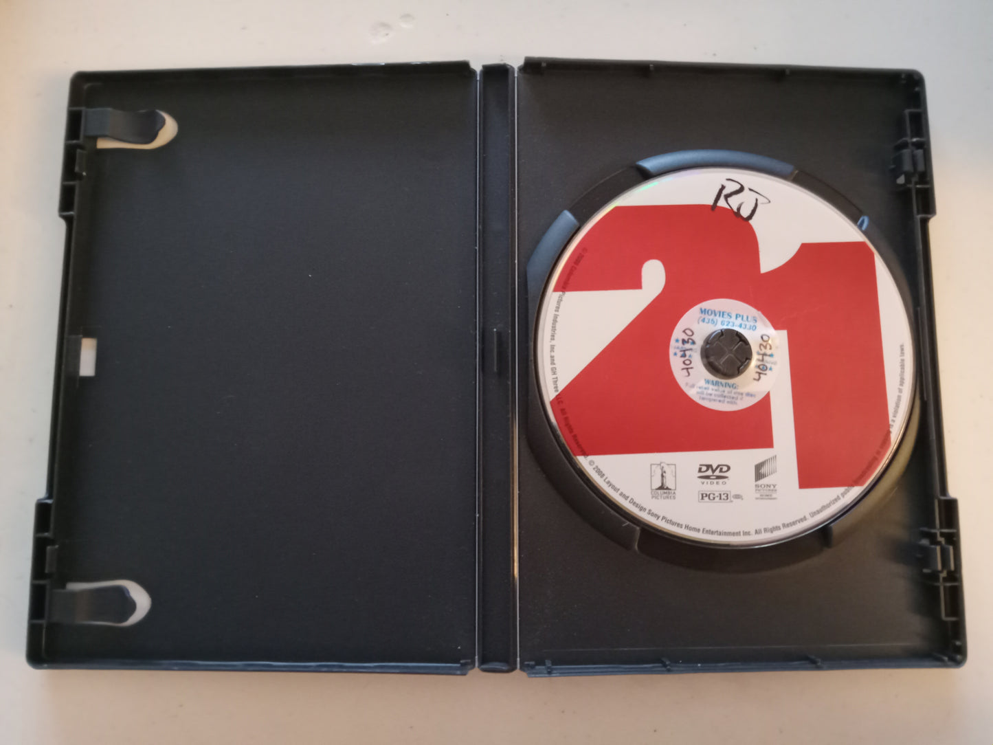 21, DVD Movie, 2 Disc Deluxe Ed. Kevin Spacey Widescreen, Rated PG-13, USED