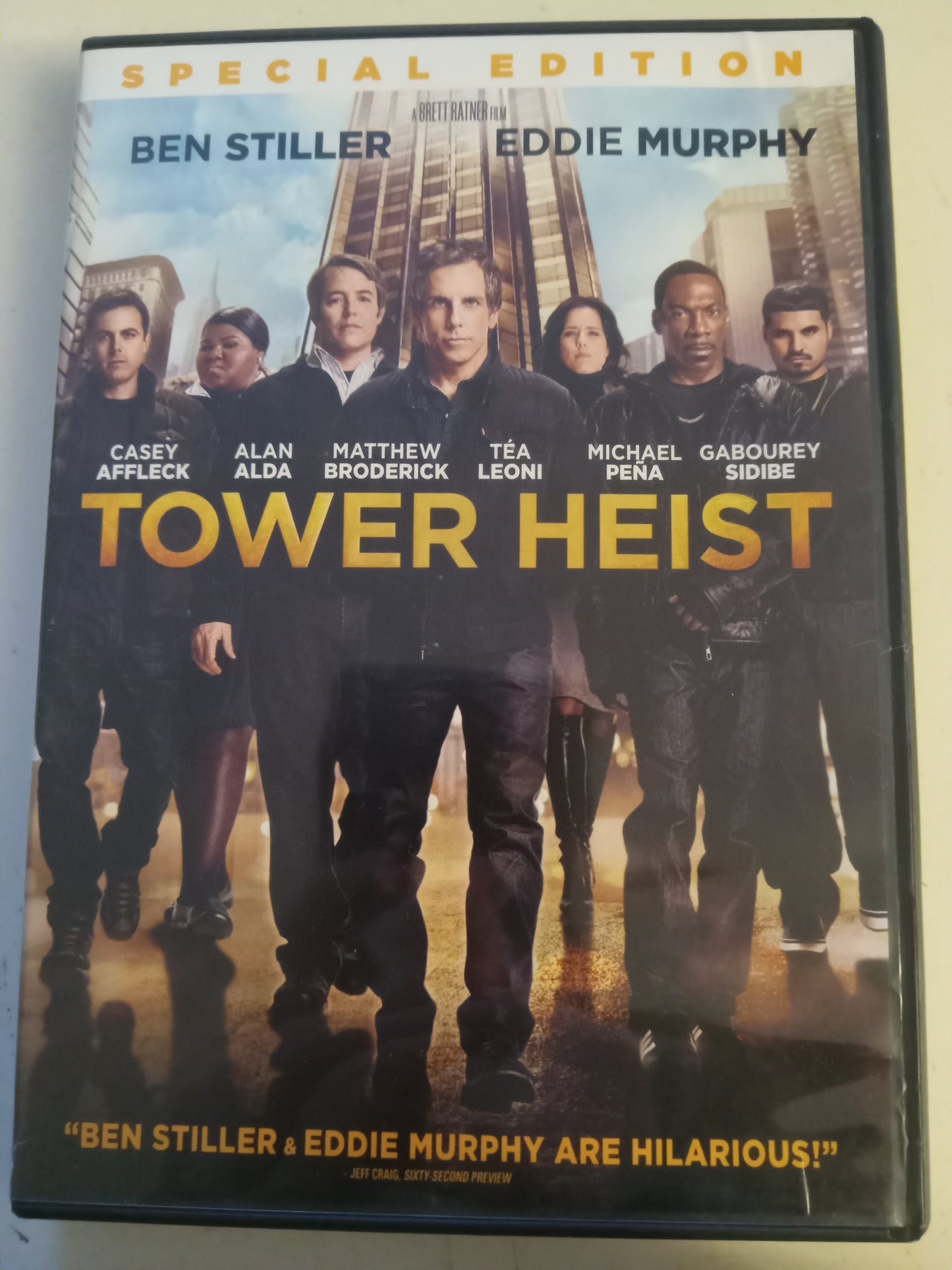 Tower Heist, DVD Movie, Special Ed. Ben Stiller Widescreen, Rated PG-13, USED