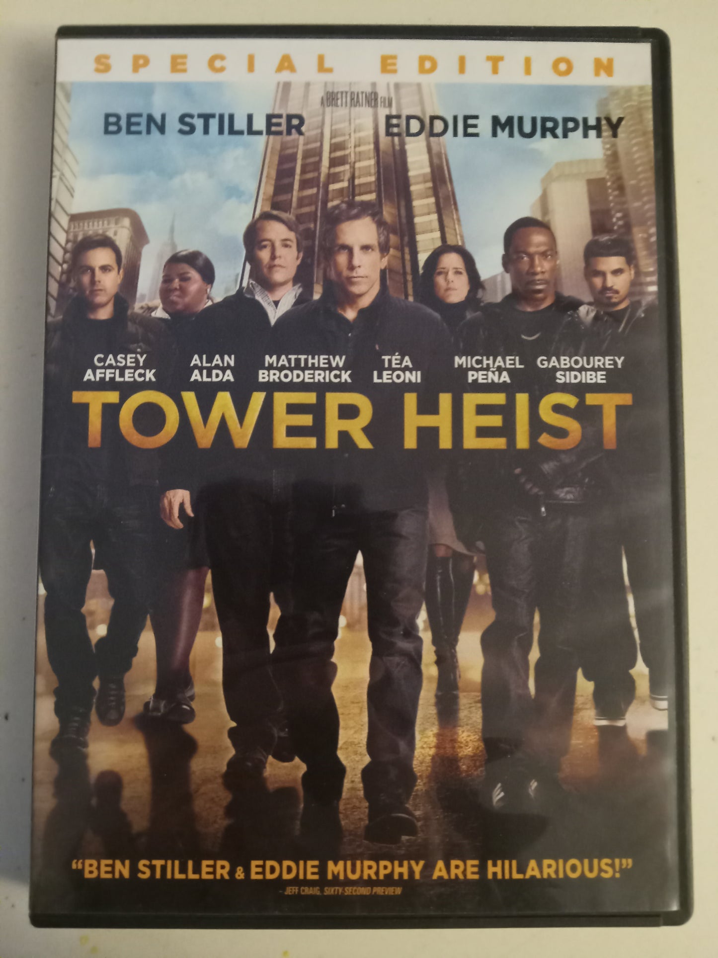Tower Heist, DVD Movie, Special Ed. Ben Stiller Widescreen, Rated PG-13, USED