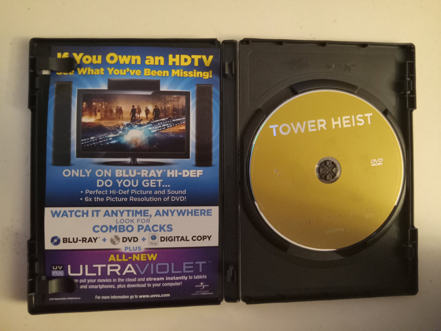 Tower Heist, DVD Movie, Special Ed. Ben Stiller Widescreen, Rated PG-13, USED