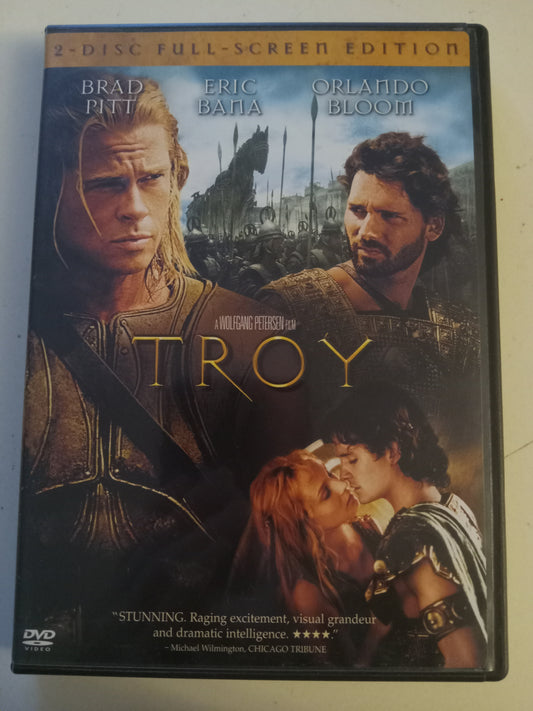 Troy, DVD Movie, 2 Disc, Brad Pitt Fullscreen/Widescreen, Rated R, USED