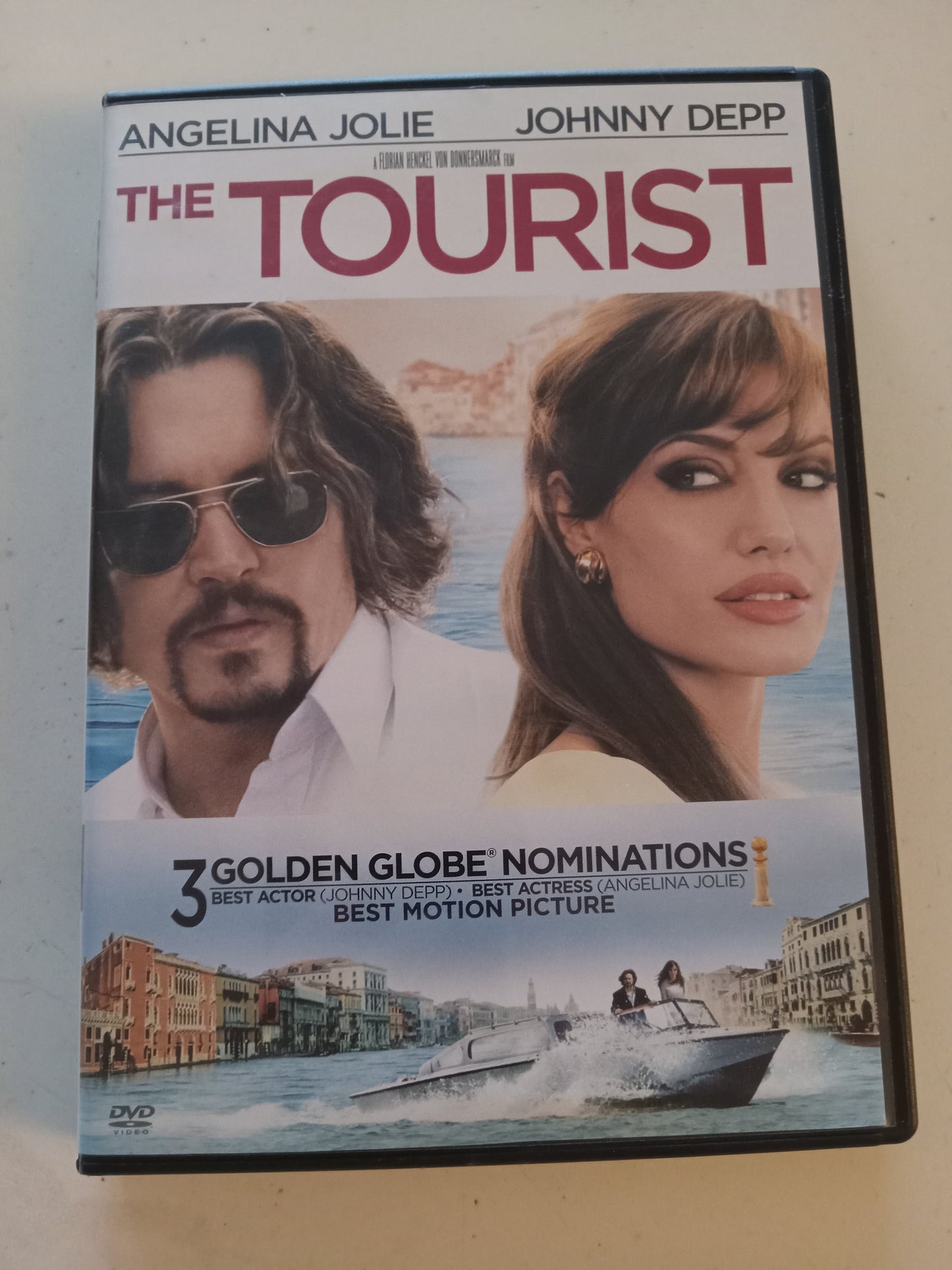 The Tourist, DVD Movie, Angelina Jolie Widescreen, Rated PG-13, USED