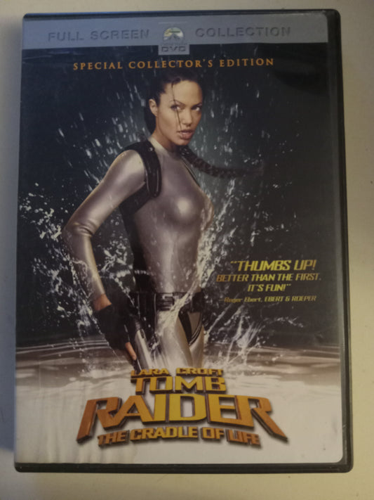Lara Croft Tomb Raider The Cradle Of Life, DVD Movie, Angelina Jolie Fullscreen, Rated PG-13, USED