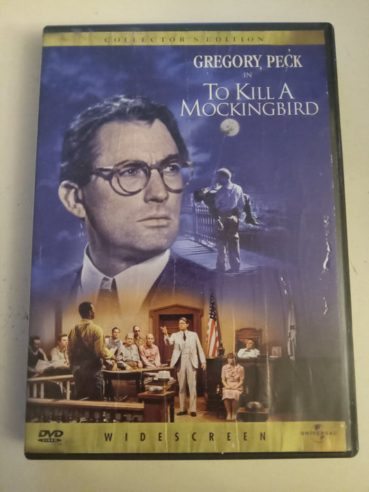 To Kill A Mocking Bird, Collectors Edition, DVD Movie, Gregory Peck Widescreen, Not Rated, USED
