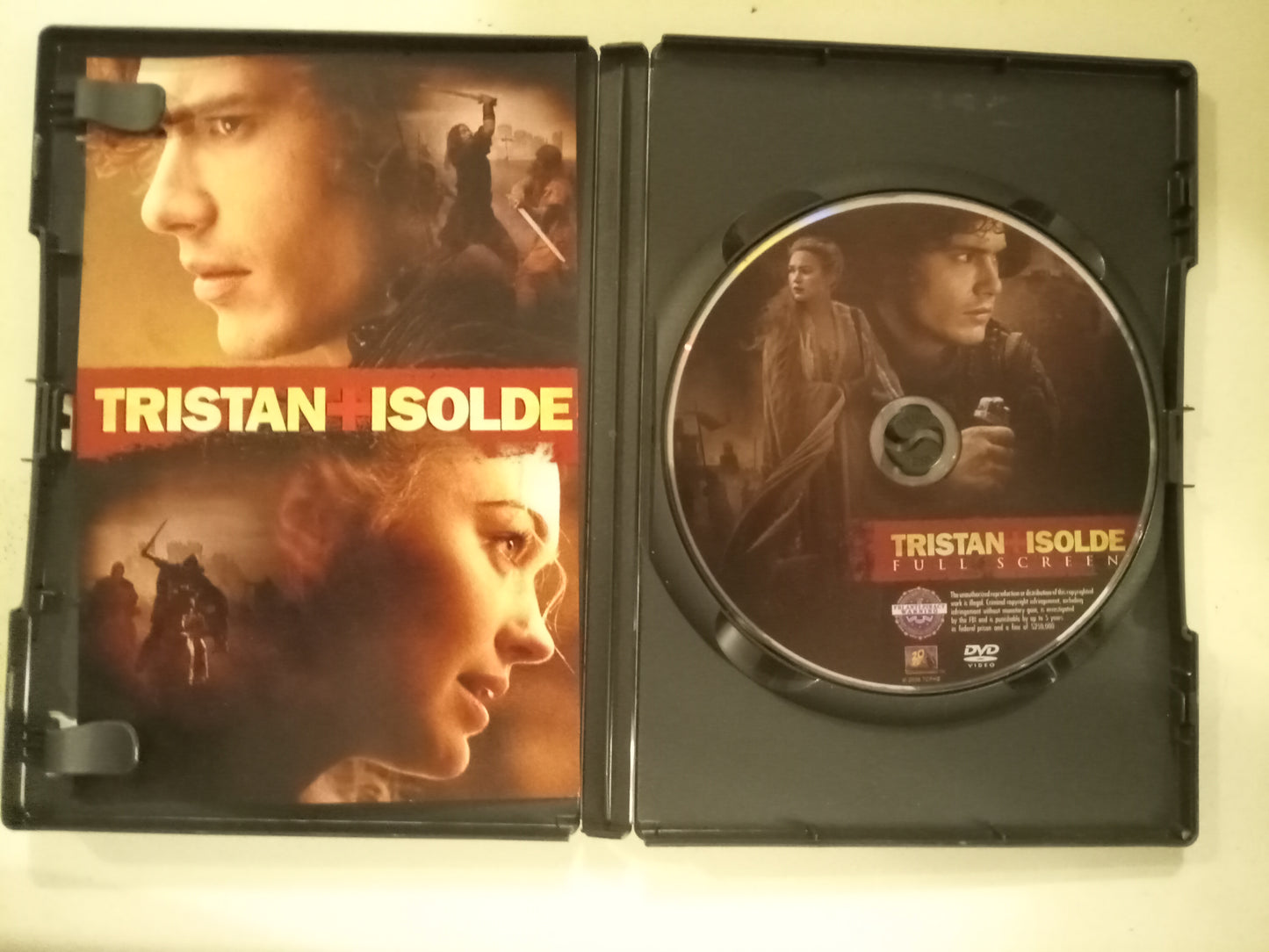 Tristan And Isolde, DVD Movie, James Franco Fullscreen, Rated PG-13, USED