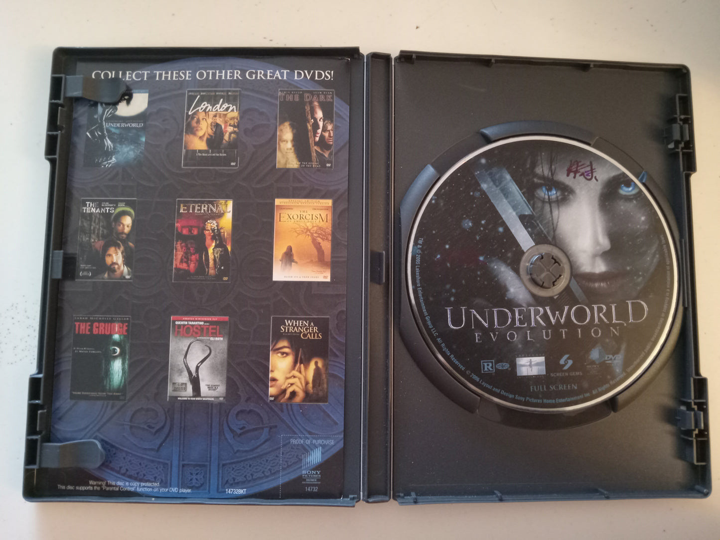 Underworld Evolution, Special Edition, DVD Movie, Kate Beckinsale Fullscreen/Widescreen, Rated PG-13, USED