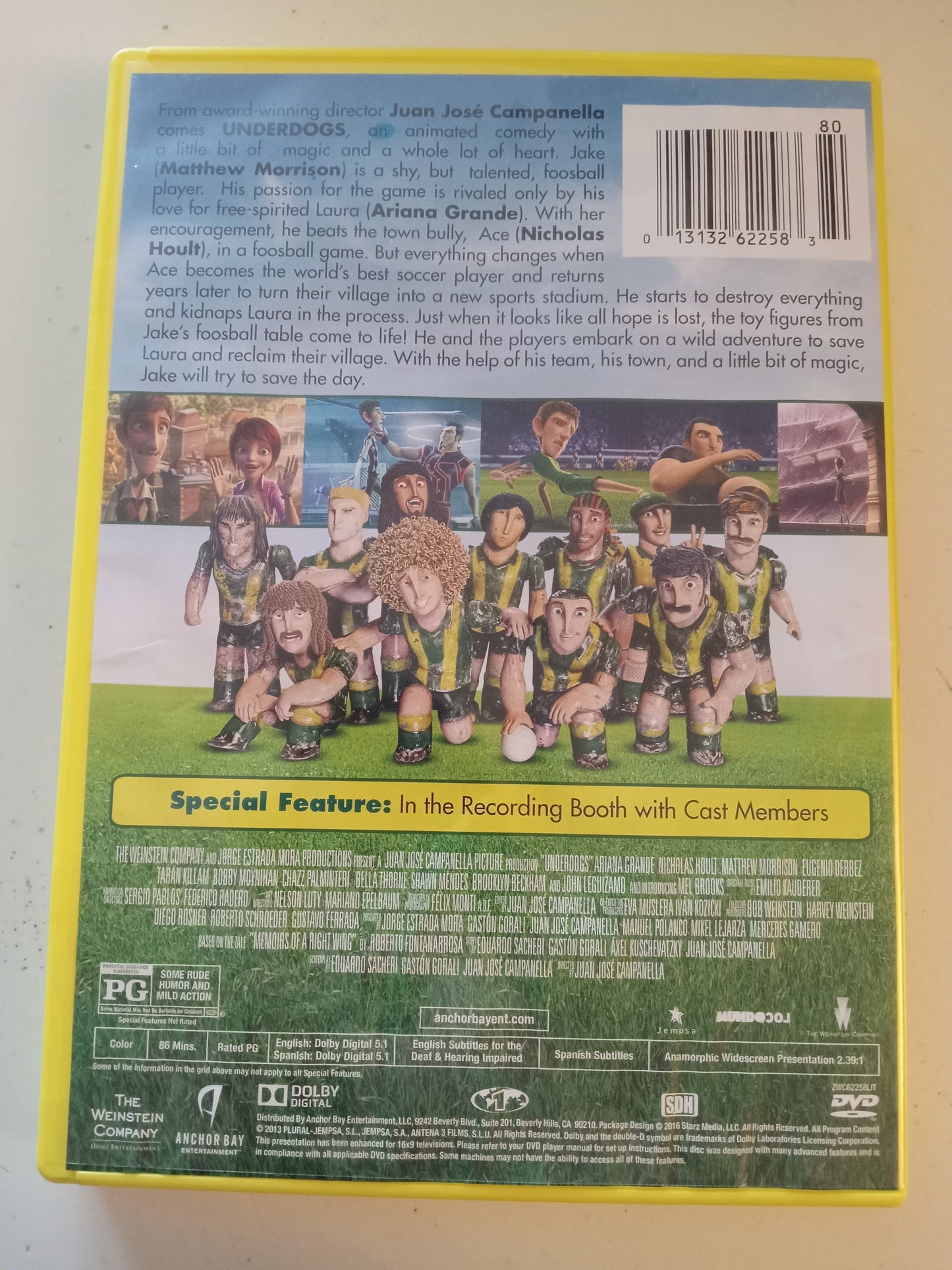 Underdogs, DVD Movie, Ariana Grande Widescreen, Rated PG, USED