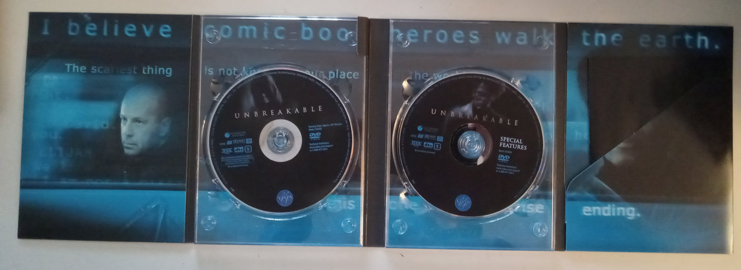 Unbreakable, DVD Movie, Bruce Willis Widescreen, Rated PG-13, USED