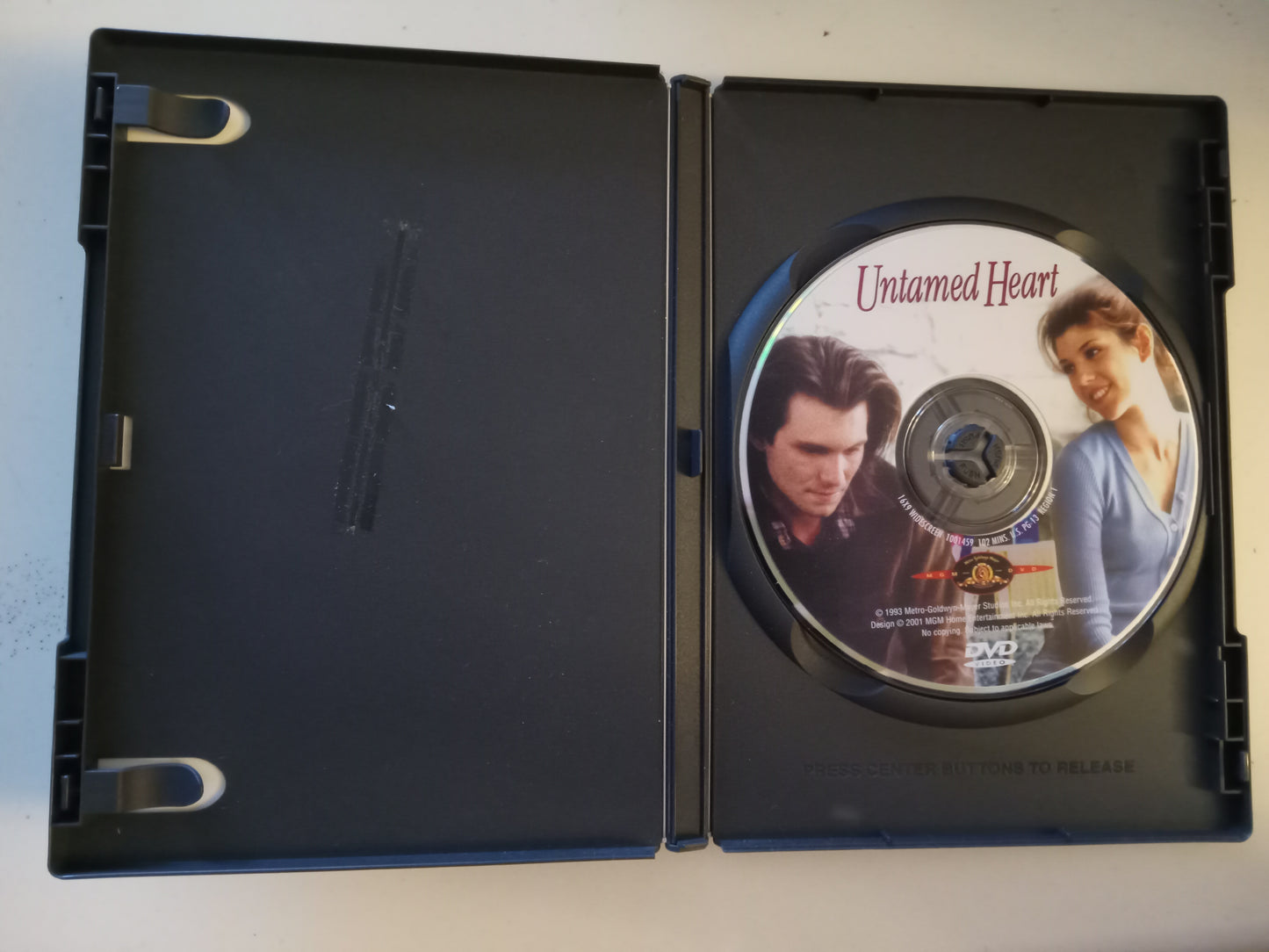 Untamed Heart, DVD Movie, Christian Slater Widescreen, Rated PG-13, USED