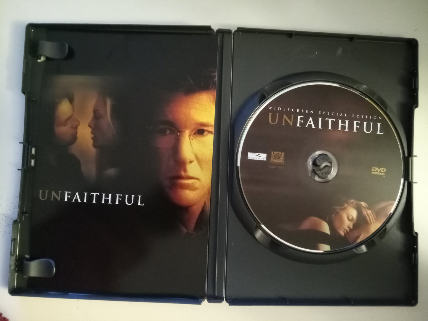 Unfaithful, DVD Movie, Richard Gere Widescreen, Rated R, USED