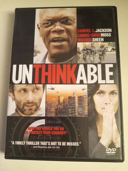 Unthinkable, DVD Movie, Samuel Jackson Widescreen, Rated R, USED