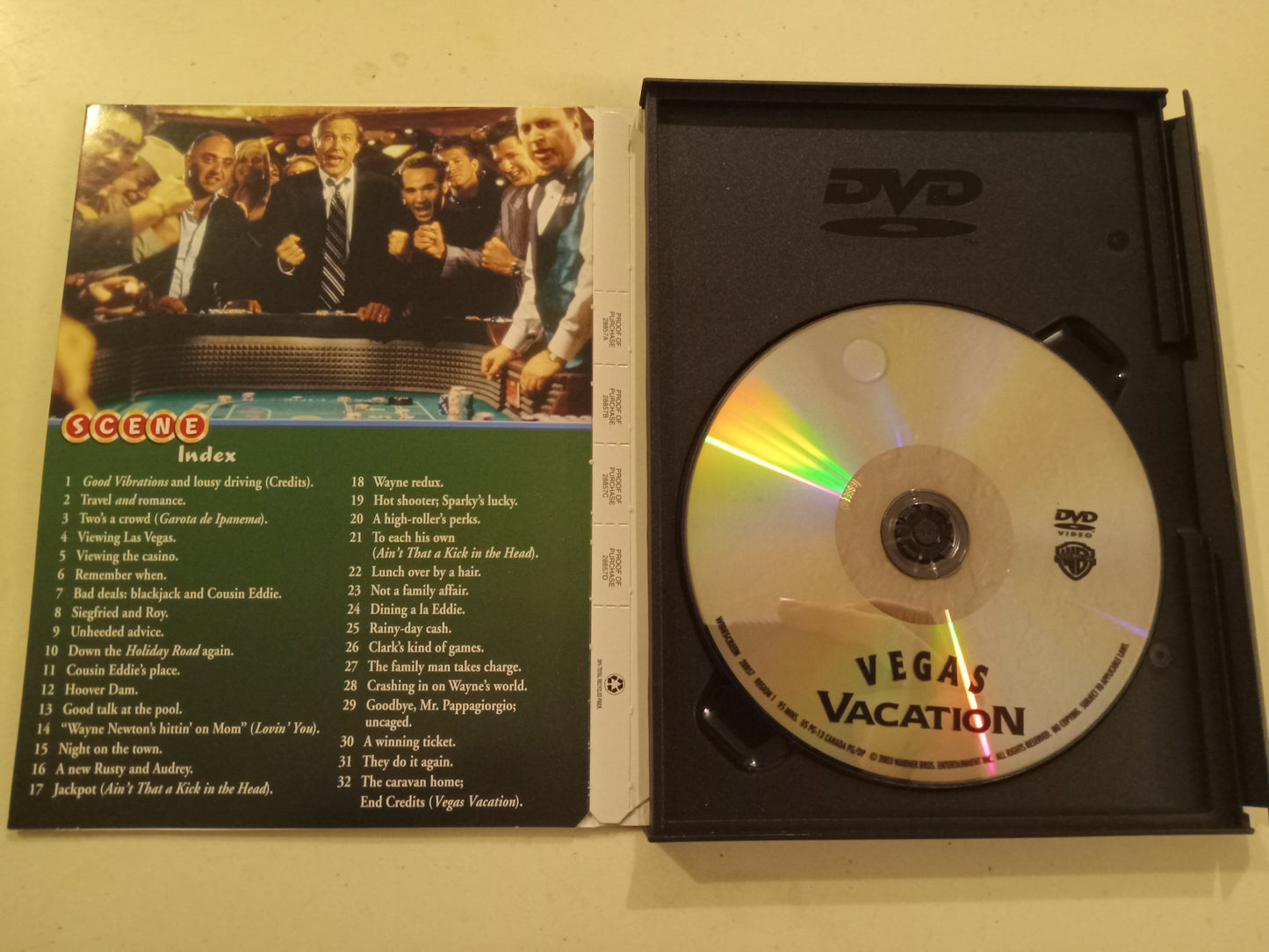 National Lampoon's Vegas Vacation, DVD Movie, Chevy Chase Widescreen, Rated PG-13, USED