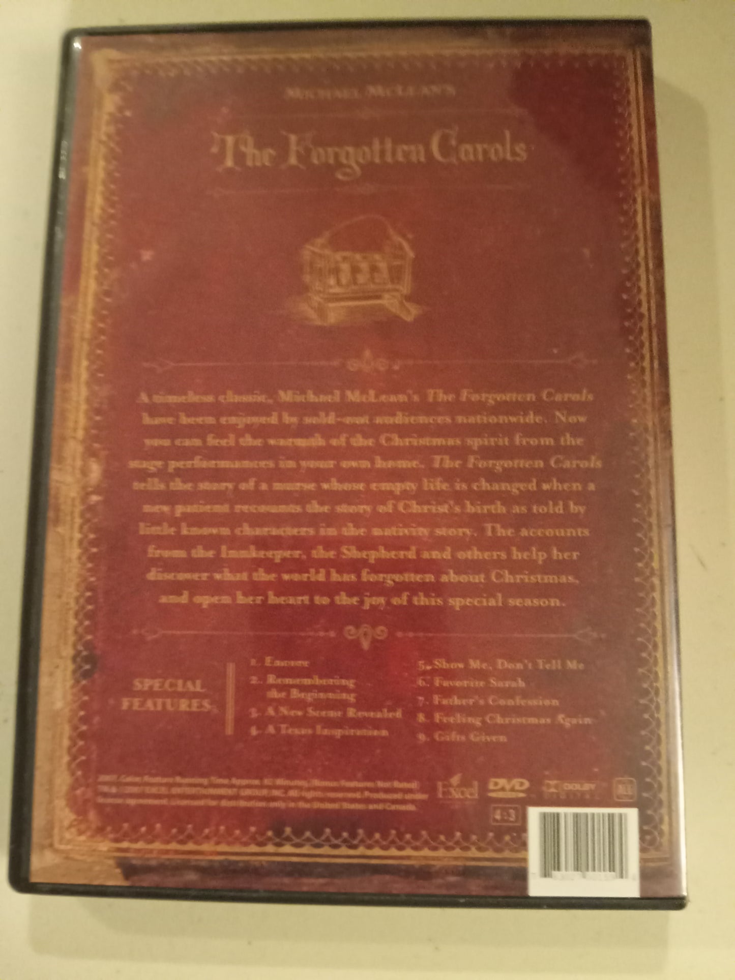 The Forgotten Carols, DVD Movie, Michael McClean Widescreen, Rated PG-13, Rare NEW/USED