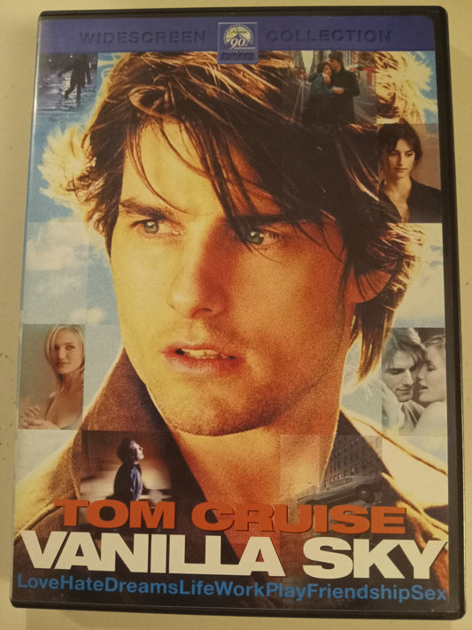 Vanilla Sky, DVD Movie, Tom Cruise Widescreen, Rated R, USED