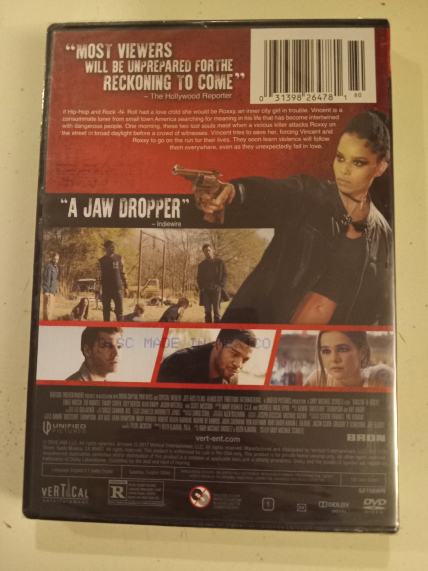 Vincent And Roxxy, DVD Movie, Zoe Kravitz Widescreen, Rated R, NEW