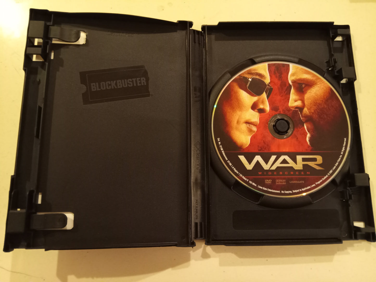 War, DVD Movie, Jet Li Widescreen, Rated R, USED