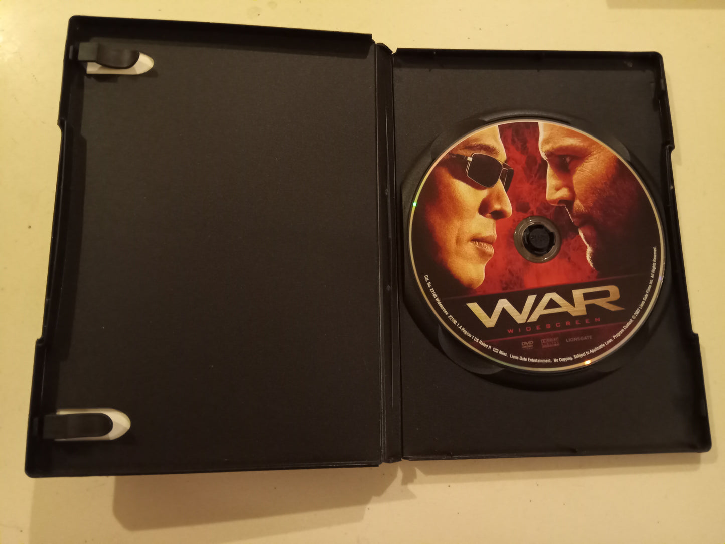 War, DVD Movie, Jet Li Widescreen, Rated R, USED