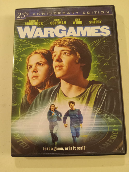 War Games, DVD Movie, Matthew Broderick Widescreen, Rated PG, USED