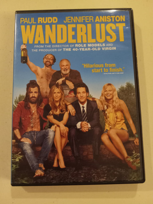 Wanderlust, DVD Movie, Paul Rudd Widescreen, Rated R, USED