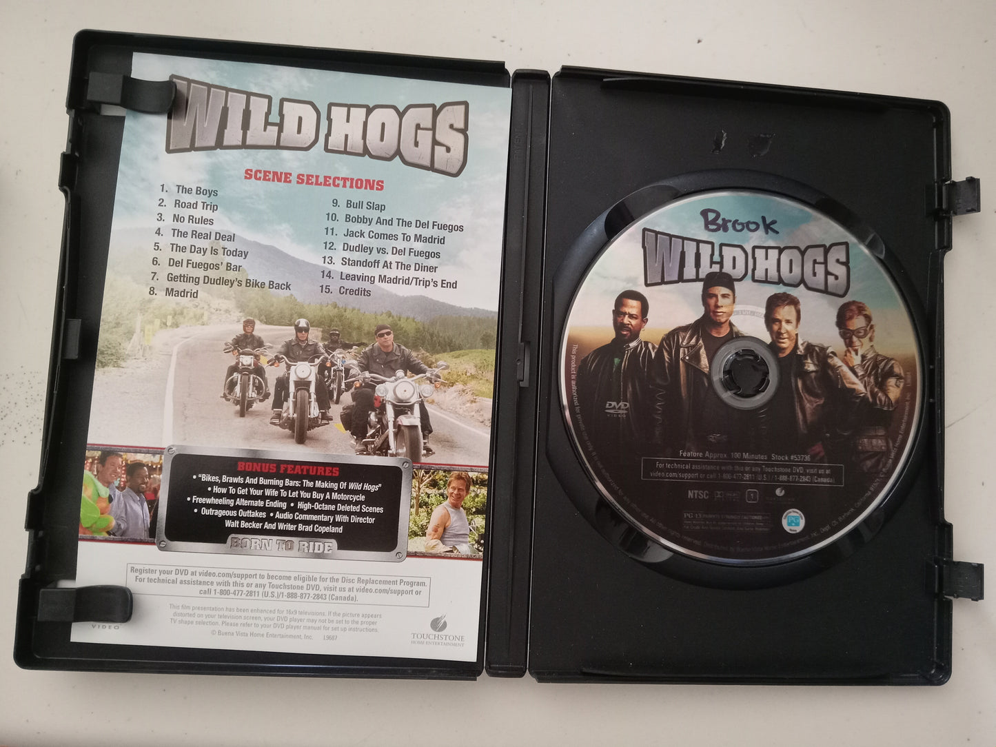 Wild Hogs, DVD Movie, John Travolta Widescreen, Rated PG-13, USED