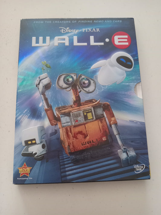 Wall•E, Disney Pixar Animation DVD Movie, Widescreen, Rated G, USED