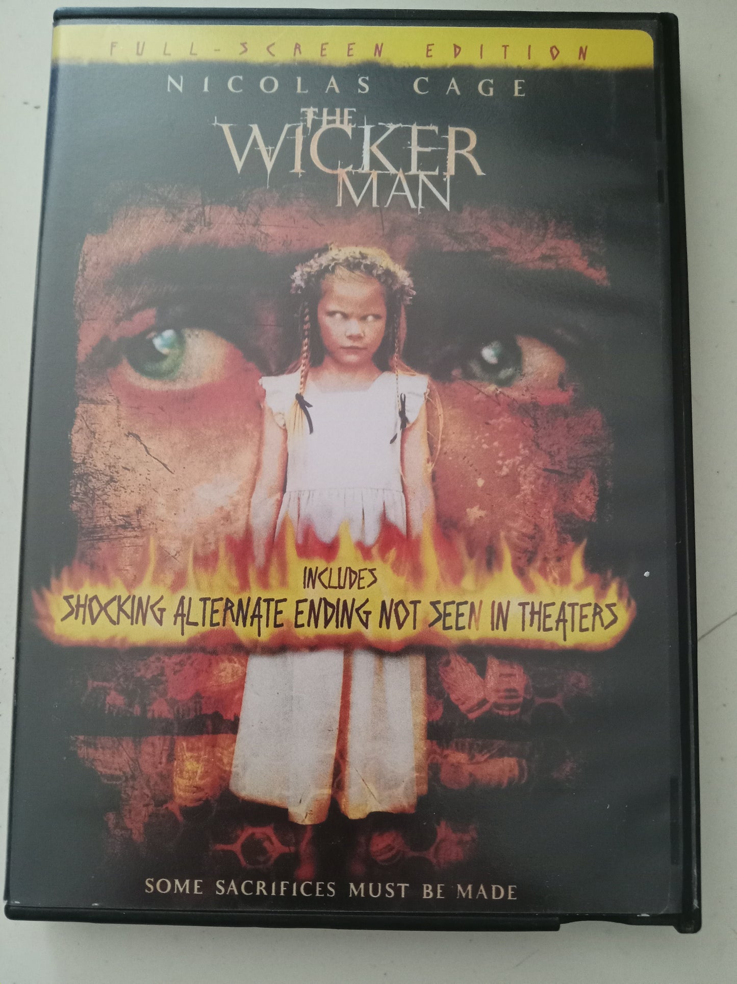 The Wicker Man, DVD Movie, Nicolas Cage Fullscreen, Widescreen, Rated PG-13, USED