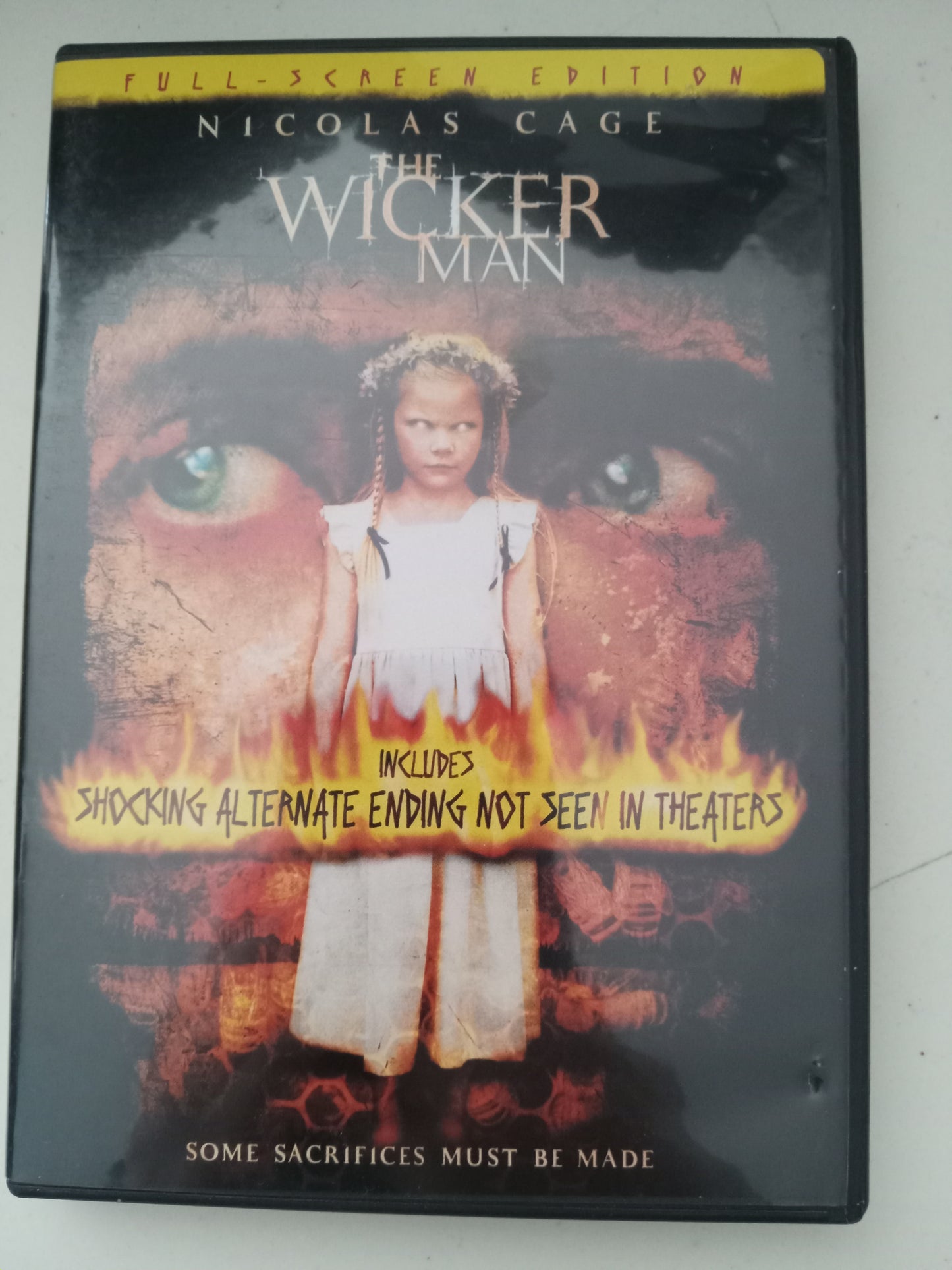 The Wicker Man, DVD Movie, Nicolas Cage Fullscreen, Widescreen, Rated PG-13, USED