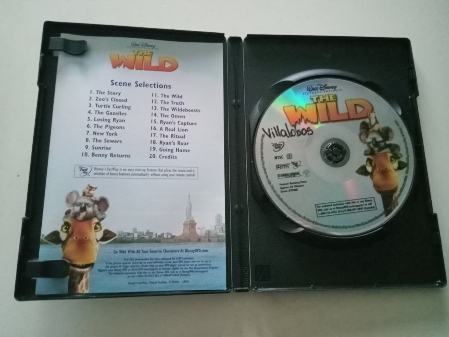 The Wild, Disney Animation, DVD Movie, Widescreen, Rated G, USED
