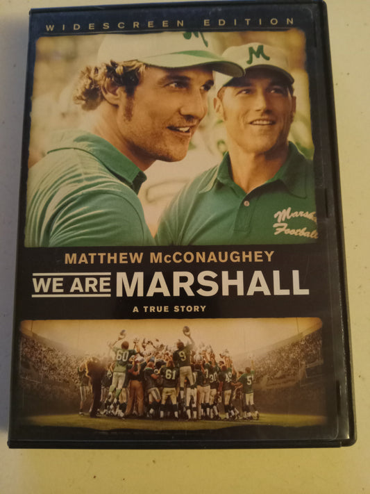 We Are Marshall, DVD Movie, Matthew McConaughey Widescreen, Rated PG, USED