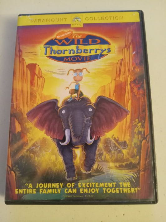 The Wild Thornberrys Movie, Nickelodeon Animation DVD Movie, Tim Curry Widescreen, Rated PG, USED