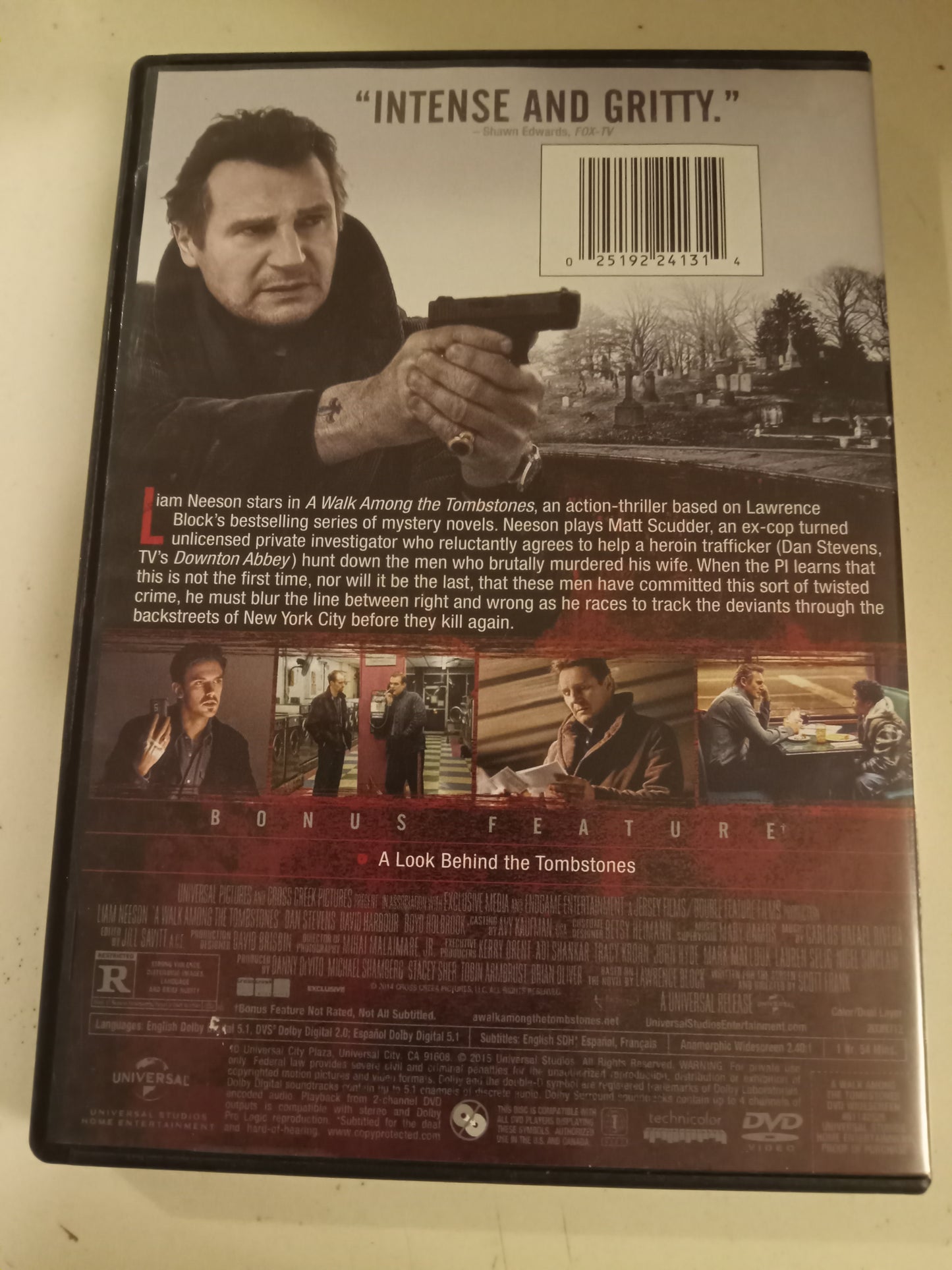 A Walk Among Tombstones, DVD Movie, Liam Neeson Widescreen, Rated R, NEW/USED