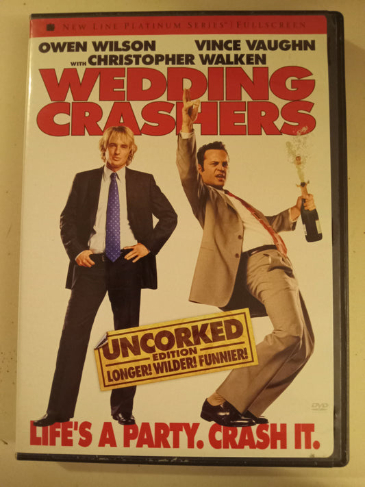 Wedding Crashers, Uncorked Edition, DVD Movie, Owen Wilson Fullscreen/Widescreen, Not Rated/R, USED